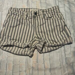 H&M pinstriped shorts
